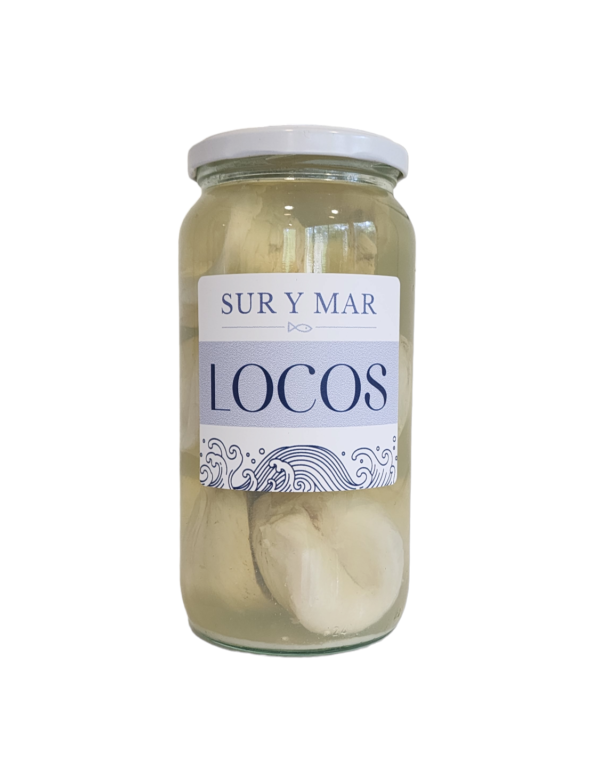 Loco cocido en conserva en frasco de 1 litro